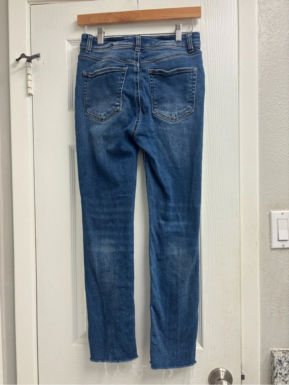 Wax Jean Blue Distressed Women’s Straight-Leg Jeans